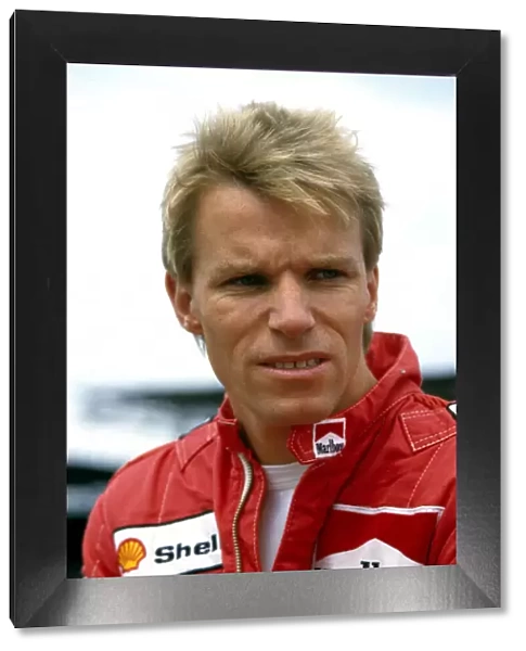 Formula One Drivers Stefan Johansson, portrait. World Copyright: LAT Photographic