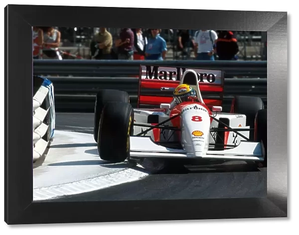 Formula One World Championship: Ayrton Senna McLaren MP4  /  8 took a record sixth Monaco victory and a fifth success there in a row