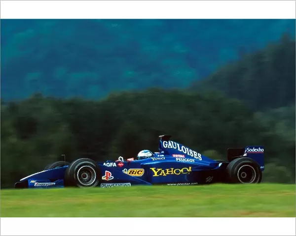 Formula One World Championship: Jean Alesi Prost AP03 retired following an accident