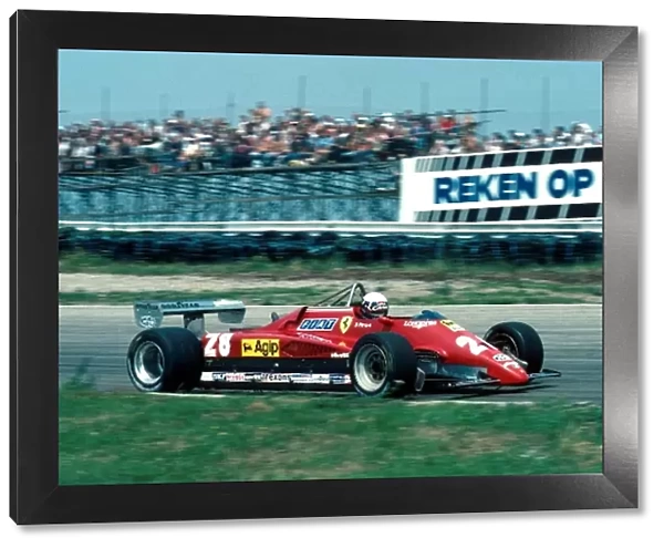 Formula One World Championship: Race winner Didier Pironi Ferrari 126C2 for the final time