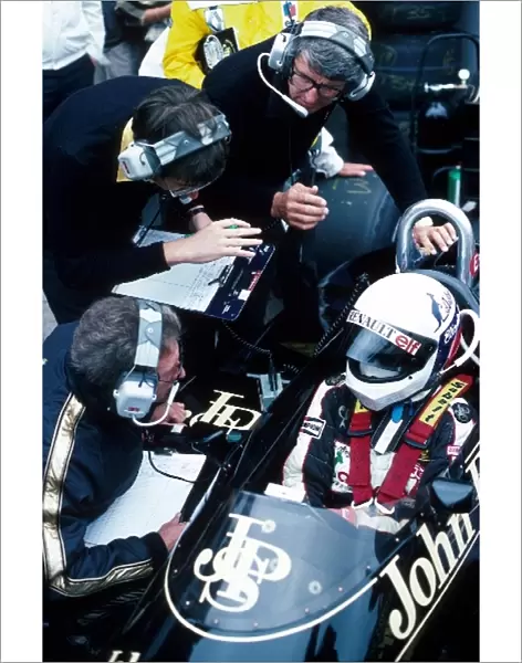 Formula One World Championship: Elio de Angelis Lotus Renault 94T retired from the race