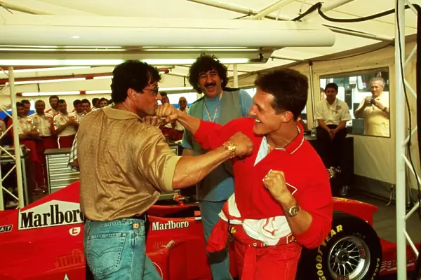 Formula One World Championship: Sylvester Stallone and Michael Schumacher Ferrari