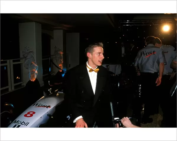Autosport Awards Ceremony: The 1998 McLaren Autosport BRDC Young Driver Award winner Jenson Button is interviewed