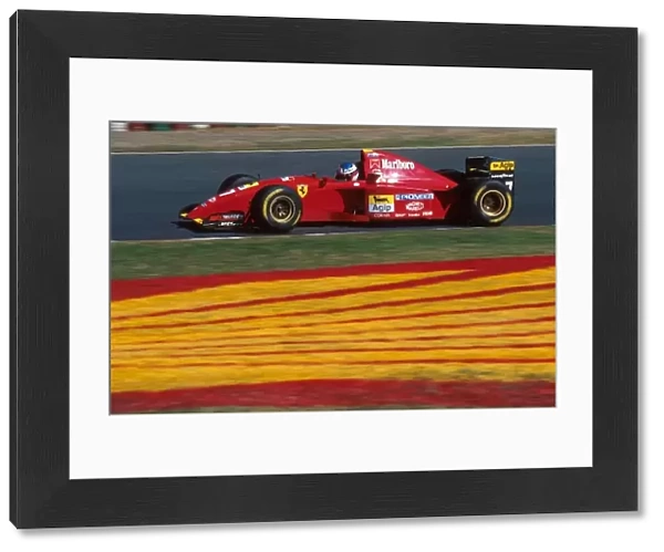 Formula One World Championship: Jean Alesi Ferrari 412T2 was as high as 2nd before retiring