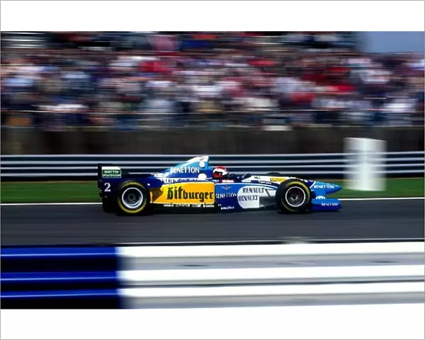 Formula One World Championship: Race winner Johnny Herbert, Benetton B195. It would be the first of 2 wins that season