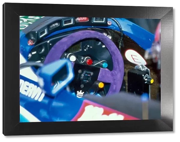Formula One World Championship: The steering wheel of Michael Schumacher Benetton B195 Renault