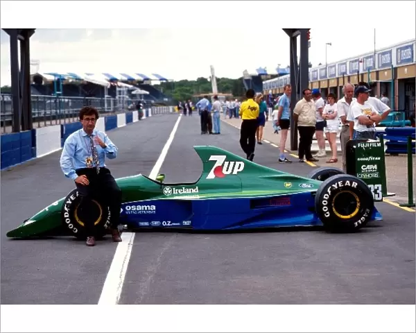Formula One World Championship: Eddie Jordan with his first Formula One car in 1991, the Jordan 191
