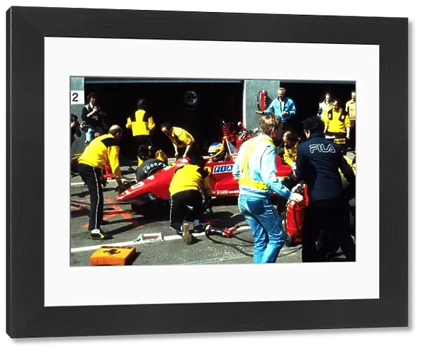 Formula One World Championship: Winner Michele Alboreto Ferrari 1216C4