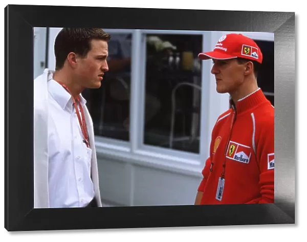 F1Spanish Grand Prix-Portrait of the Schumacher brothers