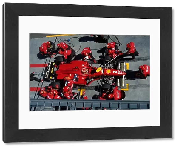 Formula One World Championship: Eddie Irvine Ferrari F310, 3rd place in first race for Ferrari