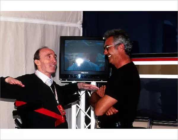 Formula One World Championship: Frank Williams Williams Team Boss and Flavio Briatore Benetton F1 Boss, right