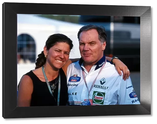 Formula One World Championship: Patrick Head Williams Technical Director with his wife Betise