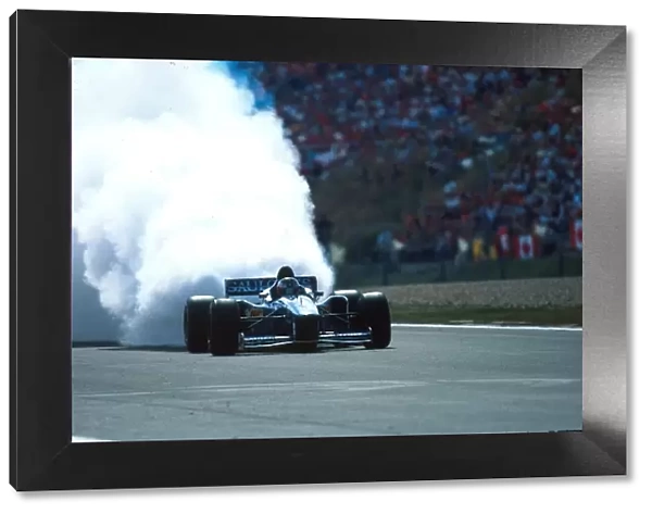 Formula One World Championship: Shinji Nakano Ligier Prost blows up in the race