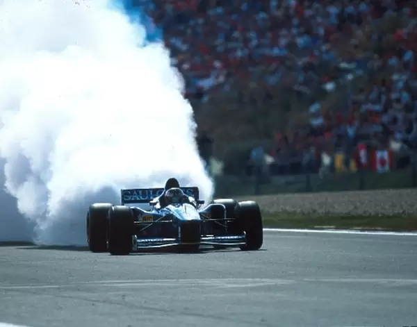 Formula One World Championship: Shinji Nakano Ligier Prost blows up in the race