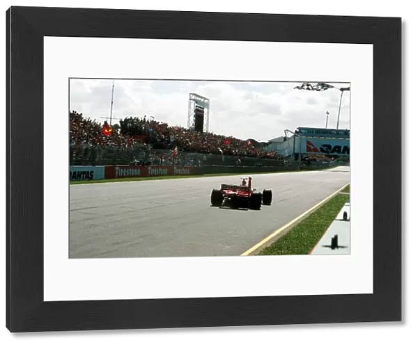 Formula One World Championship: Eddie IrvineFerrari F199 wins his first Grand Prix