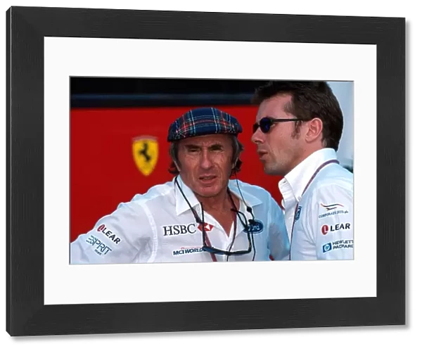 Formula One World Championship: Jackie Stewart Owner of Stewart with his son Paul Stewart