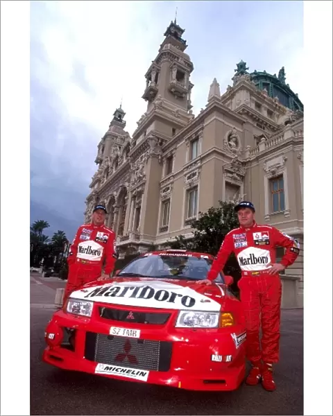 World Rally Championship: R-L: Tommi Makinen and co-driver Risto Mannisenmaki, Mitsubishi Lancer EVO