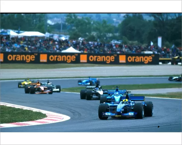 Formula One World Championship: Luciano Burti Prost Acer AP04 leads the pack