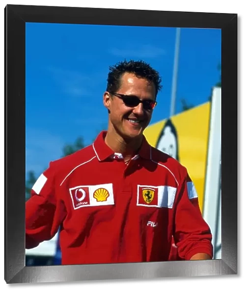Formula One World Championship: Race winner and 2002 F1 world champion Michael Schumacher Ferrari