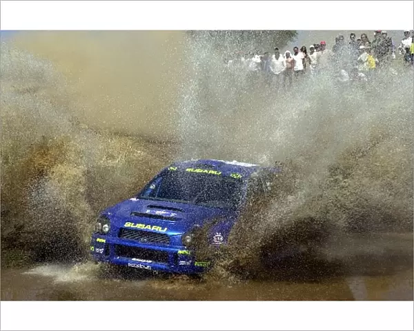 Petter Solberg (NOR) on stage 20 World Rally Championship, Acropolis Rally, 14-17 June 2001