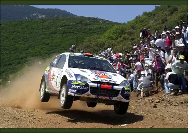 Colin McRae (GBR) on stage 16 World Rally Championship, Acropolis Rally, 14-17 June 2001