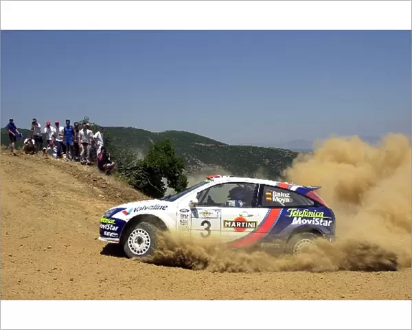 Carlos Sainz (ESP) on stage 9. World Rally Championship, Acropolis Rally, 14-17 June 2001