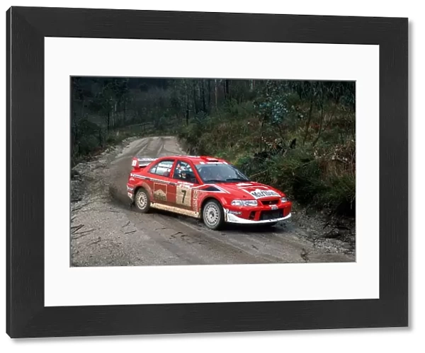 World Rally Championship: Winners Tommi Makinen  /  Risto Mannisenmaki, Mitsubishi Lancer Evo