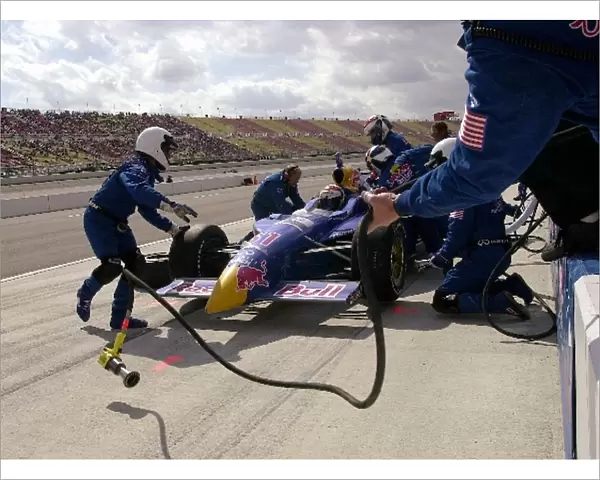 Eddie Cheever, (USA), Dallara  /  InfinitI, pits for the final time in the Yamaha 400