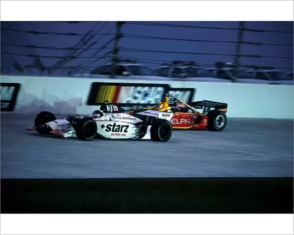 Indy Racing League: Al Unser Jr and MArk Dismore before their crash