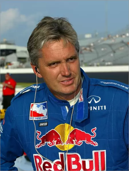 Indy Racing League: Eddie Cheever watches qualifying for the Sun Trust Indy Challenge