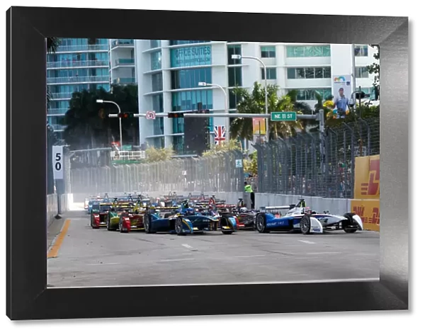 Miami e-Prix Race 2015. Nicolas Prost (FRA)  /  E. dams Renault - Spark-Renault SRT_01E