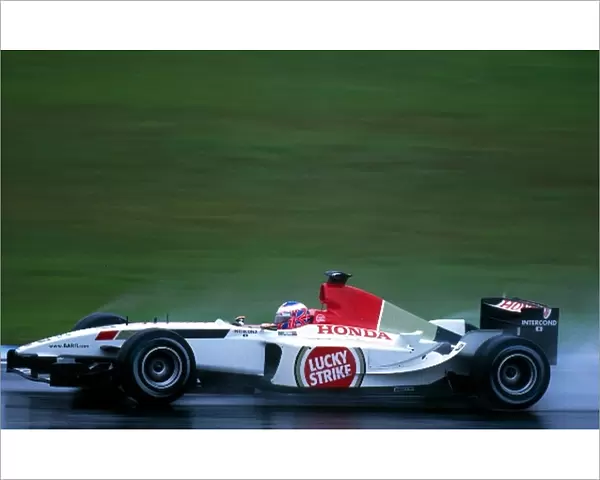 Formula One World Championship: Jenson Button BAR 005 was running fifth when he crashed out on lap 33