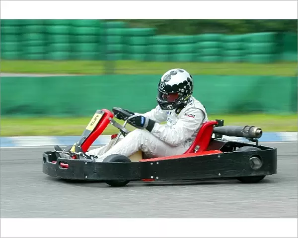 Formula One World Championship: Christjan Albers at a Mercedes-Benz celebrity kart event
