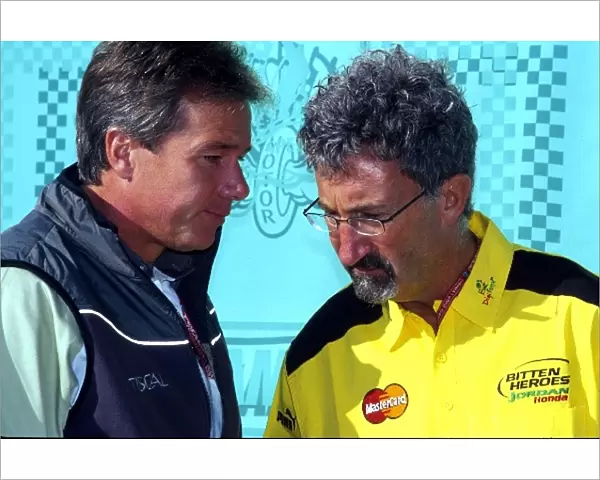 Formula One World Championship: Eddie Jordan and Craig Pollock have a conversation