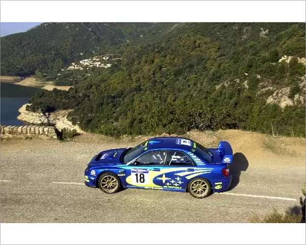 World Rally Championship: Markko Martin Subaru Impreza WRC on stage 2