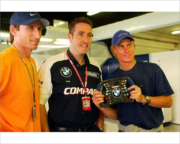 Formula One World Championship: World Tennis number one Lleyton Hewitt with the Williams team
