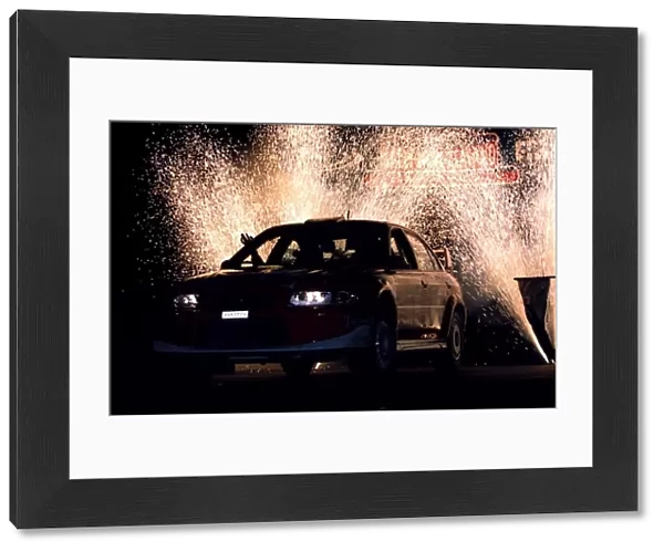 World Rally Championship: Tommi Makinen Mitsubishi Lancer EvoVI, made sparks fly, and still leads the championship