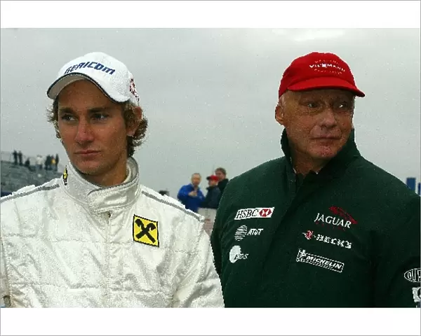 Formula Renault Winter Series: Jaguar Racings Niki Lauda made an appearance at Donnington to watch his son, Mathias compete