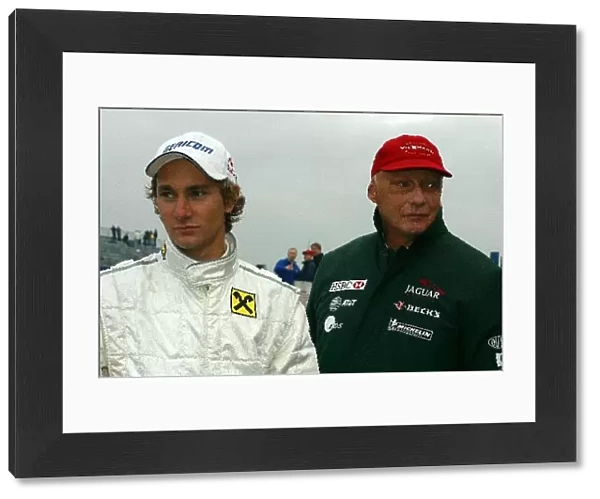 Formula Renault Winter Series: Jaguar Racings Niki Lauda made an appearance at Donnington to watch his son, Mathias compete