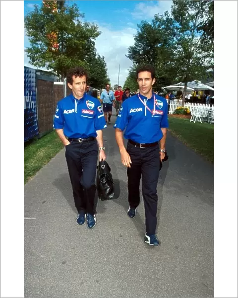 Formula One World Championship: Alain Prost Prost Team Owner and Pedro Diniz Prost shareholder begin a new season together