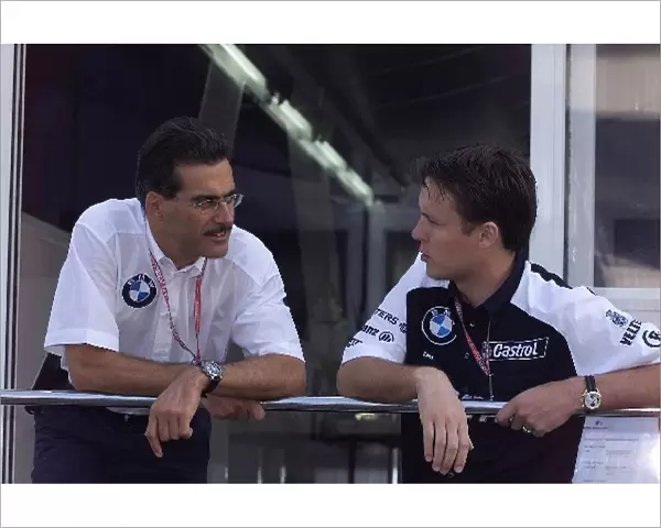 Formula One World Championship: L-R: Dr. Mario Theissen BMW Motorsport, Sam Michael Senior Race Engineer
