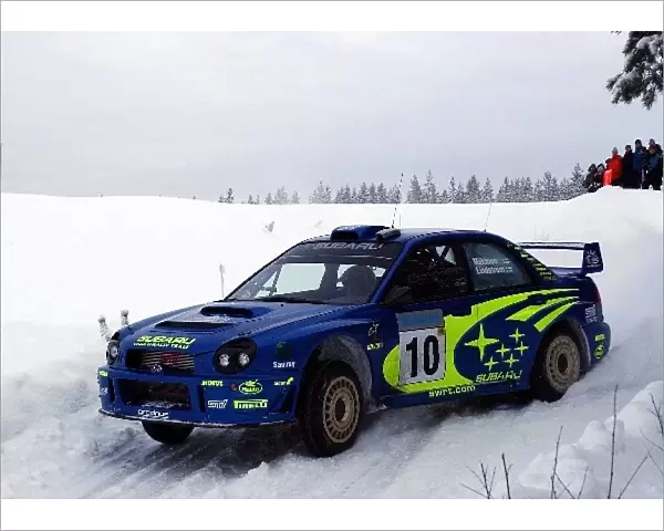 FIA World Rally Championship: Tommi Makinen Subaru Impreza WRC on stage 3
