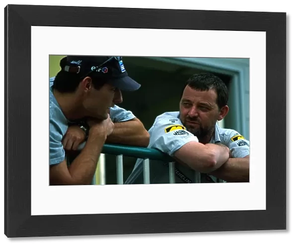 Formula One World Championship: L-R: Mark Webber, Paul Stoddart