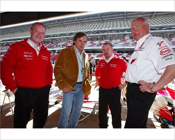 Formula One World Championship: Richard Cregan Toyota Operations Manager; Citroen rally driver Carlos Sainz; Mike Gascoyne Toyota Technical