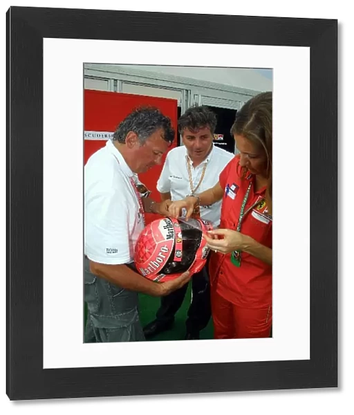 Formula One World Championship: Michael Schumachers new helmet under inspection