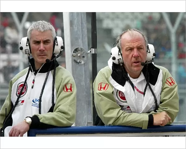 Formula One World Championship: Geoff Willis Chief Aerodynamicist with BAR Team Principal David Richards