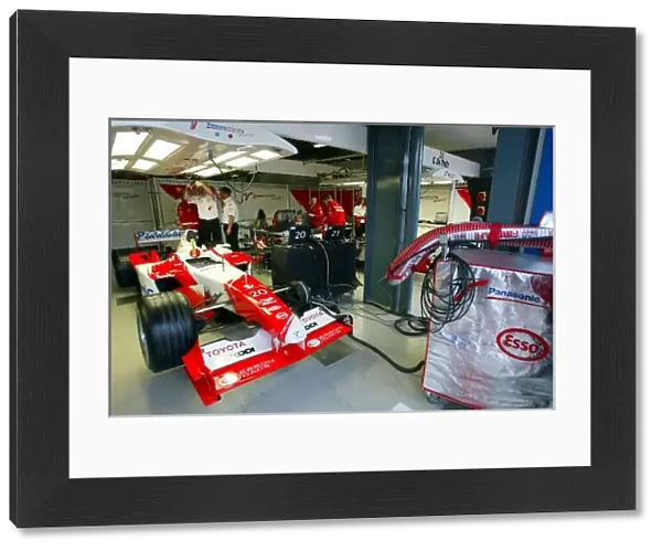 Formula One World Championship: Toyota TF103 in the garage