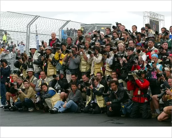 Formula One World Championship: Photographers gather for the start of term driver photograph