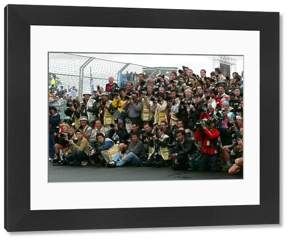 Formula One World Championship: Photographers gather for the start of term driver photograph