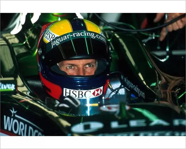 Formula One World Championship: Test driver Luciano Burti Jaguar Cosworth R1 was confirmed as Jaguar├òs number two driver for the following season